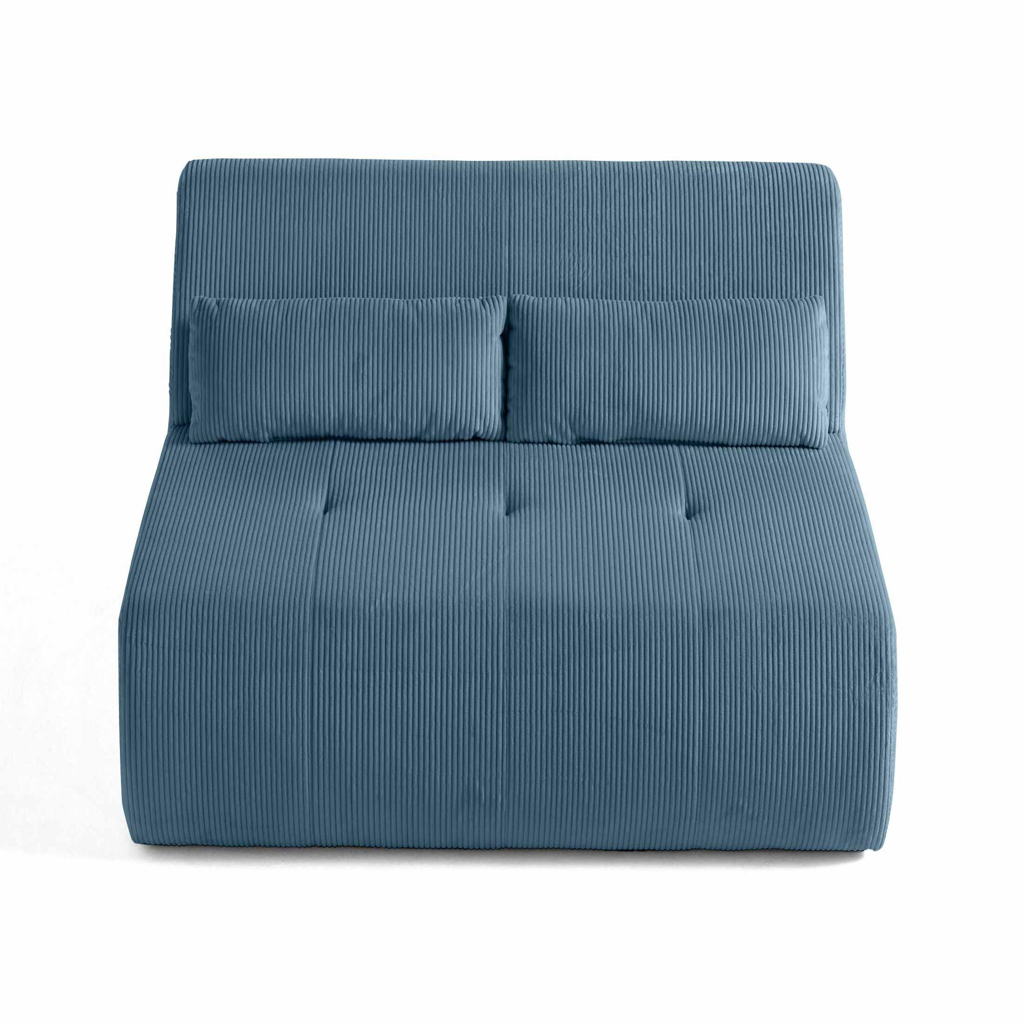 Voir la diapositive 6 : LISA DESIGN Onyx - canapé droit 2 places - en velours côtelé