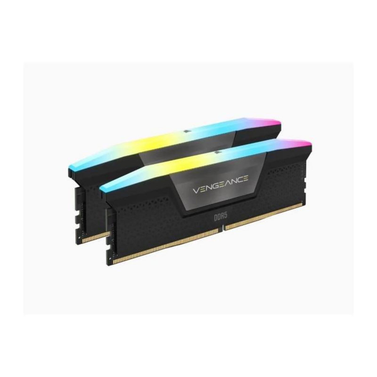 Corsair Mémoire RAM - CORSAIR - Vengeance RGB DDR5 - 32GB 2x16GB DIMM - 6000 MHz - 1,35V - Noir (CMH32GX5M2D6000C36)