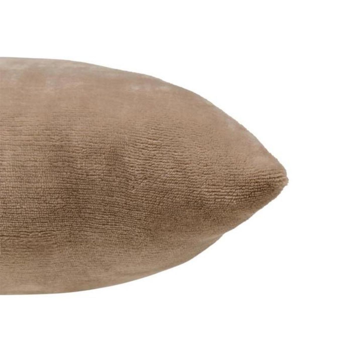 ATMOSPHERA Coussin en Flanelle Uni  Ollis  38x38cm Beige Lin
