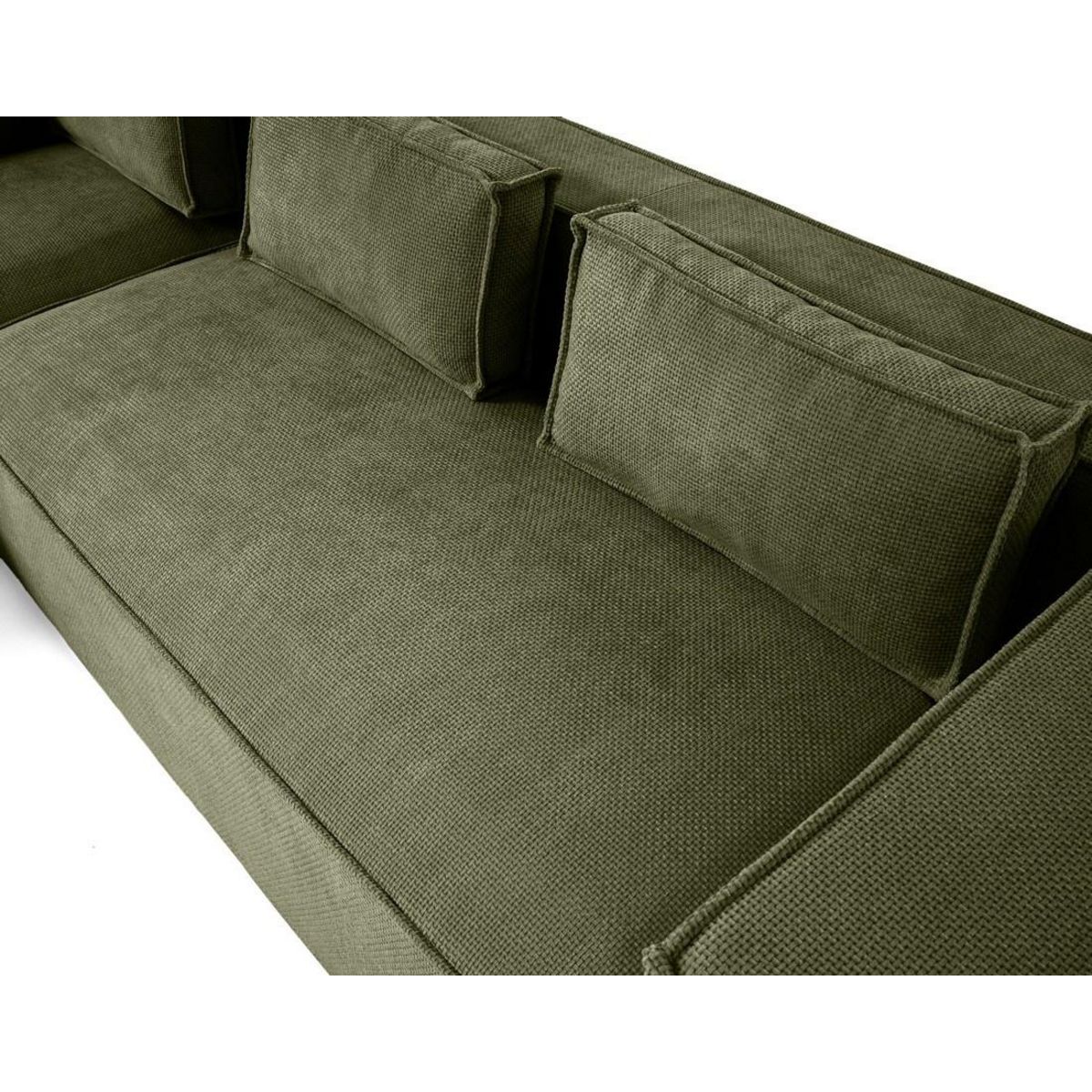 LISA DESIGN Stella - canapé d'angle gauche - 4 places - en tissu texturé