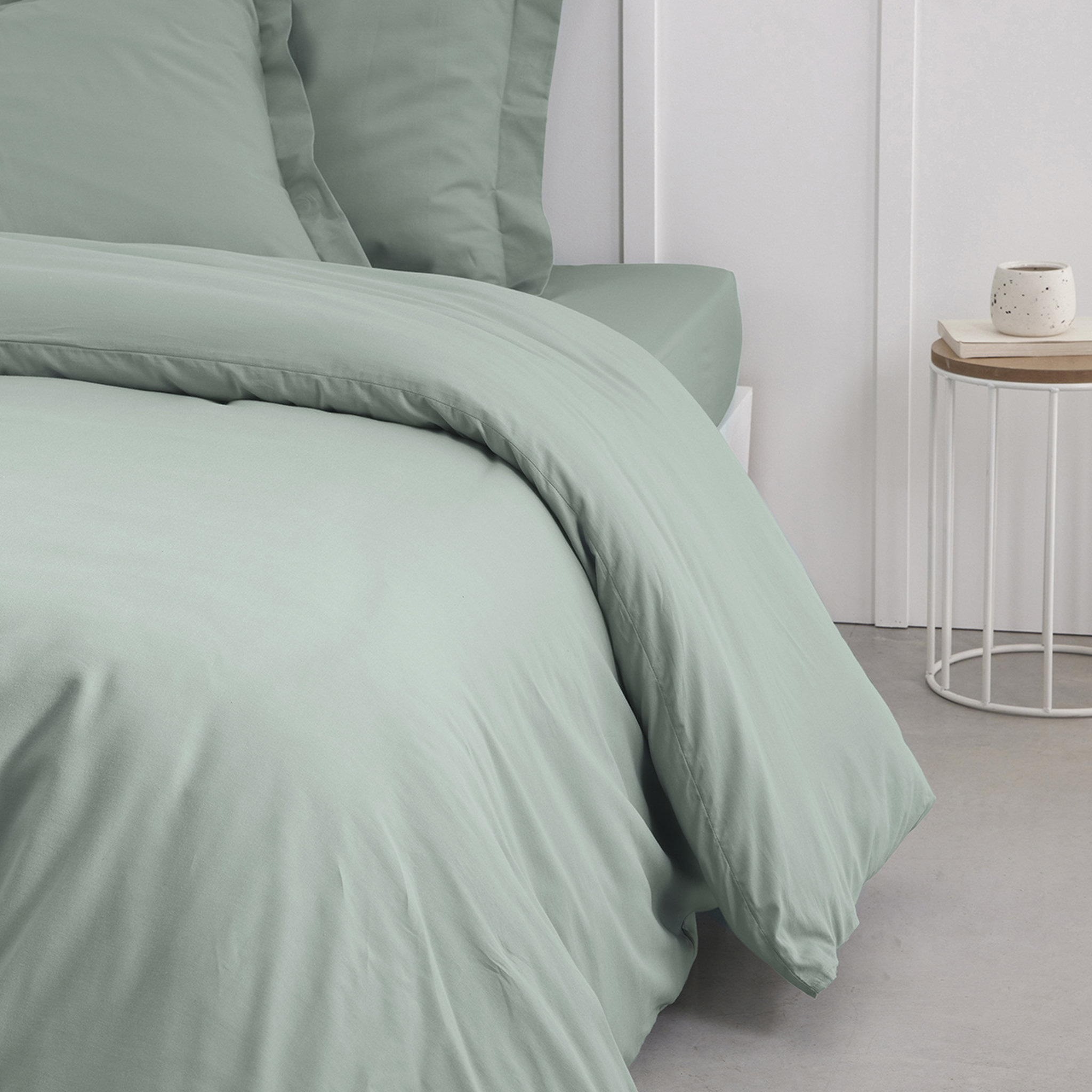 Voir la diapositive 3 : TODAY Housse de couette unie en Coton 57 fils ORGANIC 