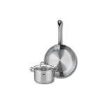 ELO Ensemble de 1 Poêle de cuisson 28 cm et 1 faitout 16 cm Elo Profi Citrin