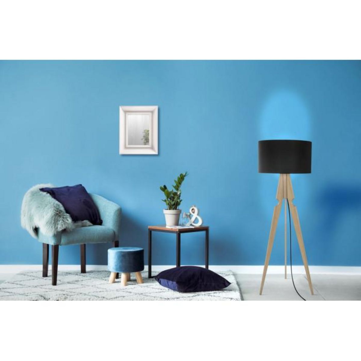 Paris Prix Miroir Mural Déco  Scott  45cm Blanc