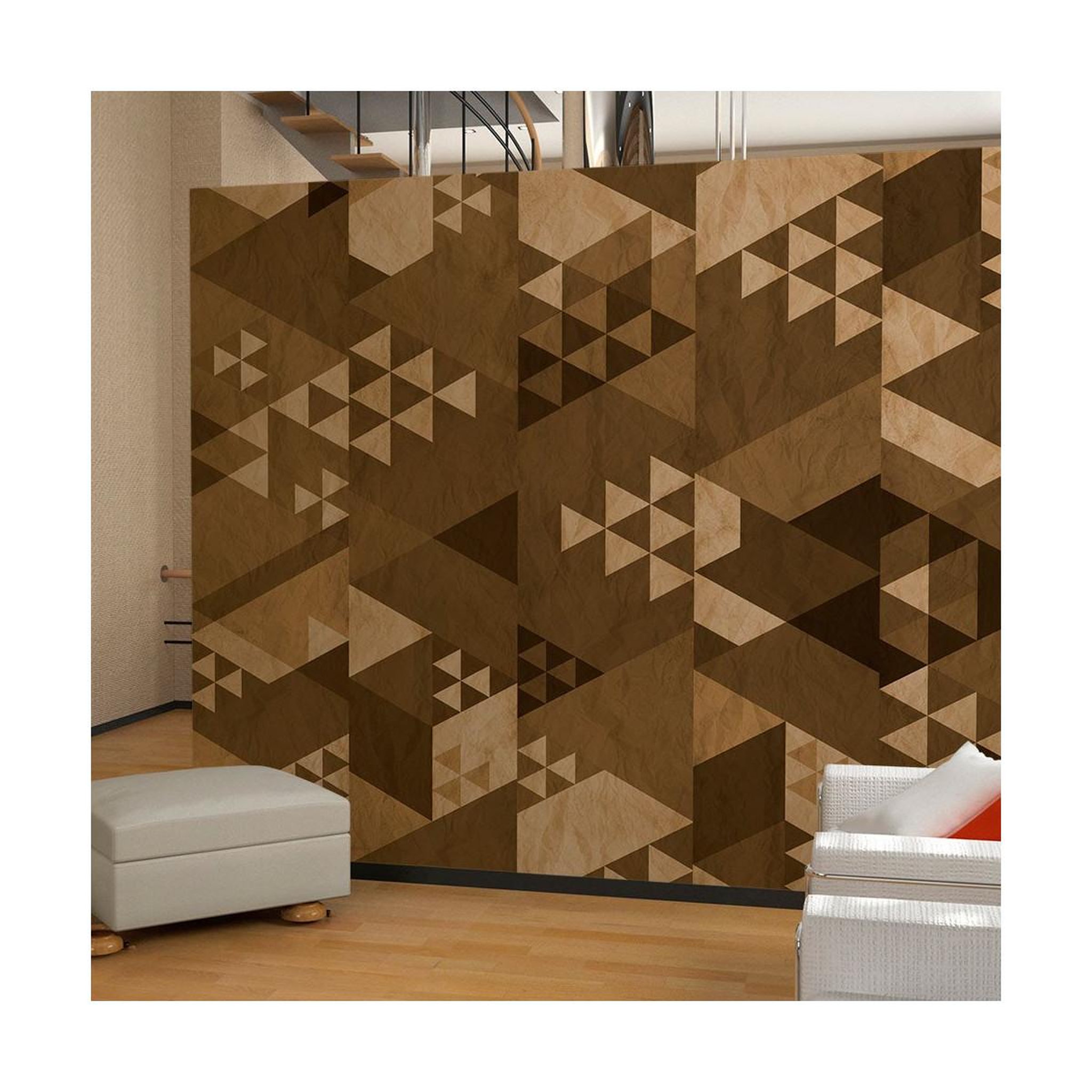 Paris Prix Papier peint  brown patchwork  50x1000cm