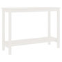 Voir la diapositive 2 : VIDAXL Table console Blanc 110x40x80 cm Bois massif de pin
