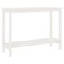 Voir la diapositive 2 : VIDAXL Table console Blanc 110x40x80 cm Bois massif de pin