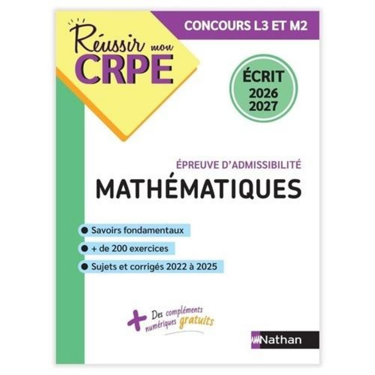 MATHEMATIQUES. EPREUVE D'ADMISSIBILITE ECRIT, EDITION 2026-2027, Chermak Saïd