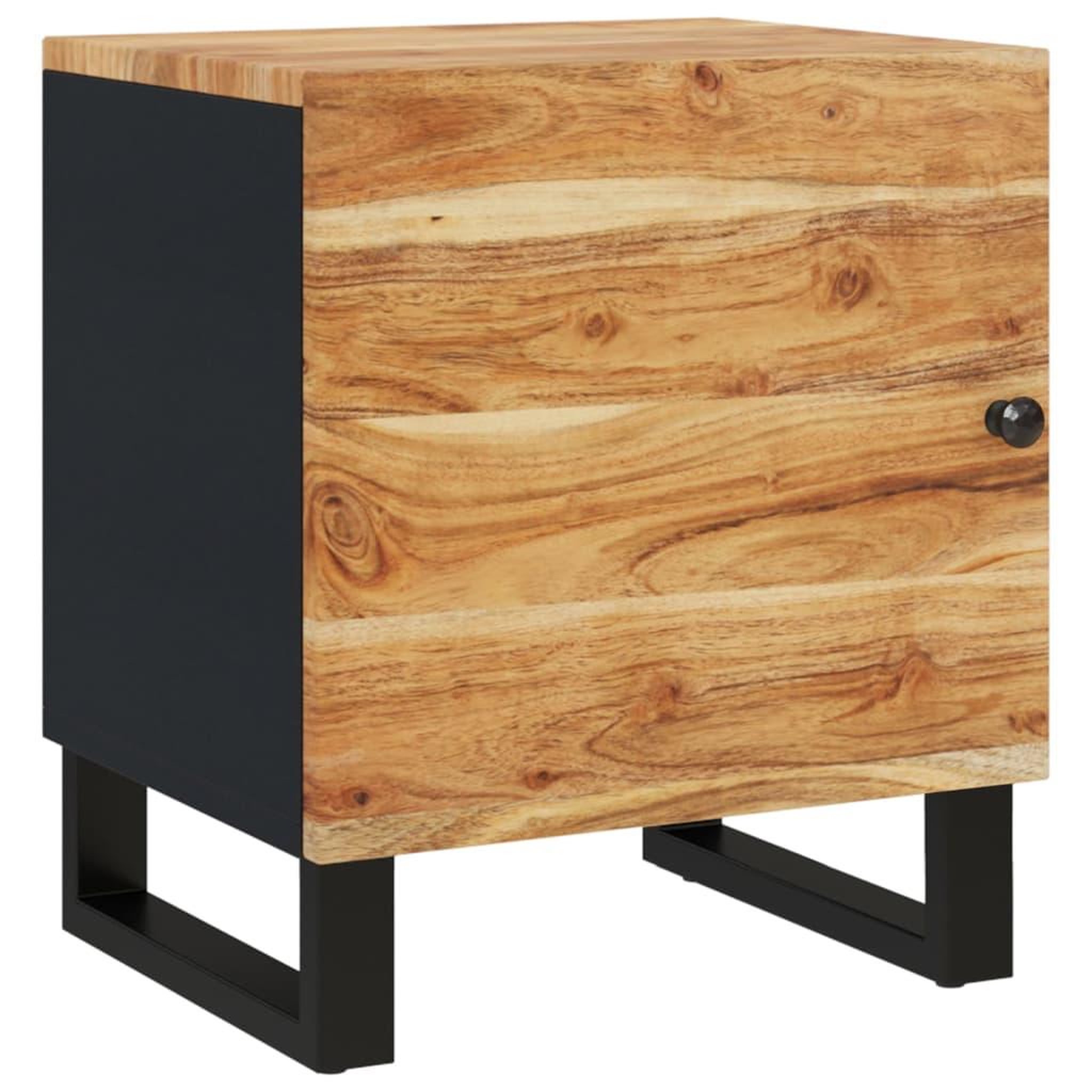 Voir la diapositive 2 : VIDAXL Table de chevet 40x33x46 cm Bois d'acacia massif
