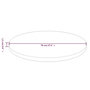 Voir la diapositive 5 : VIDAXL Dessus de table rond Marron clair Ø70x1,5 cm Bois chene traite