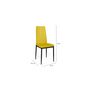Voir la diapositive 5 : Lot de 6 chaises en velours JUNE