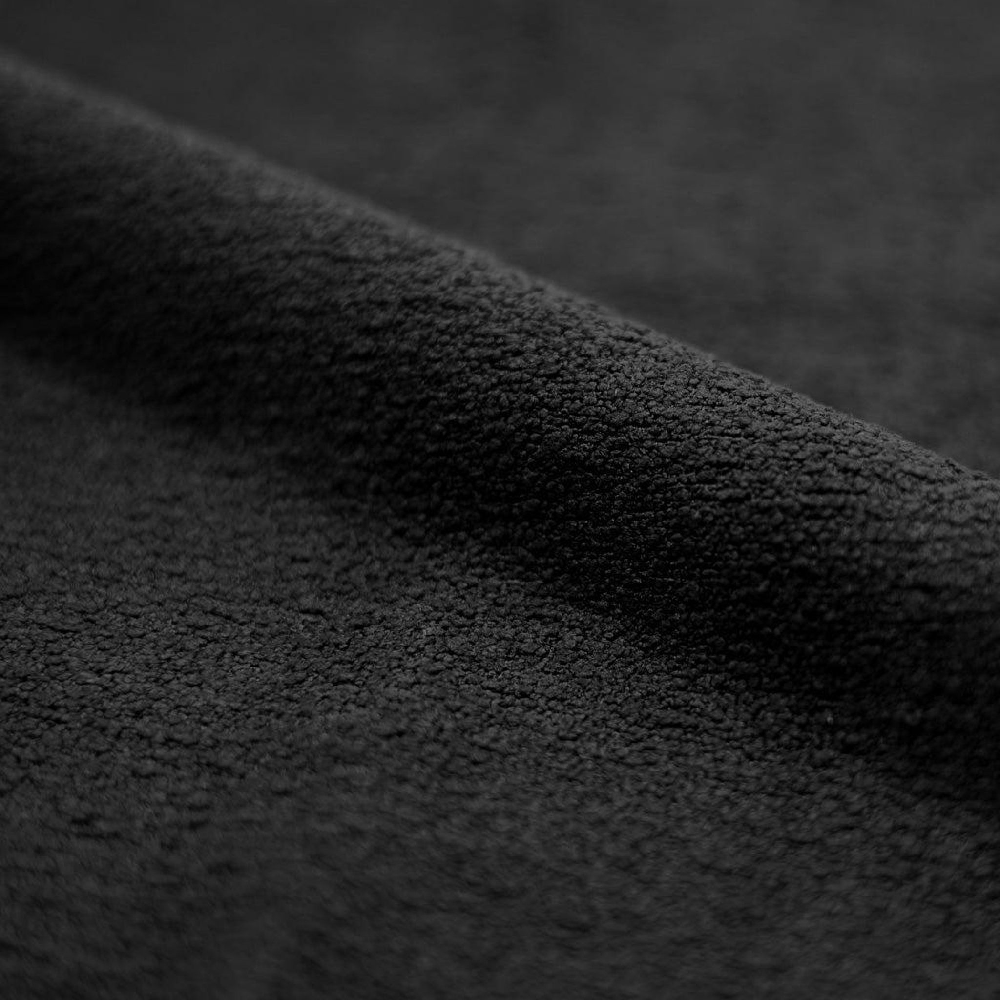 Voir la diapositive 3 : MAISON PAVANE Lot de 2 chaises pour îlot central 66,3 cm en tissu bouclé noir-groom