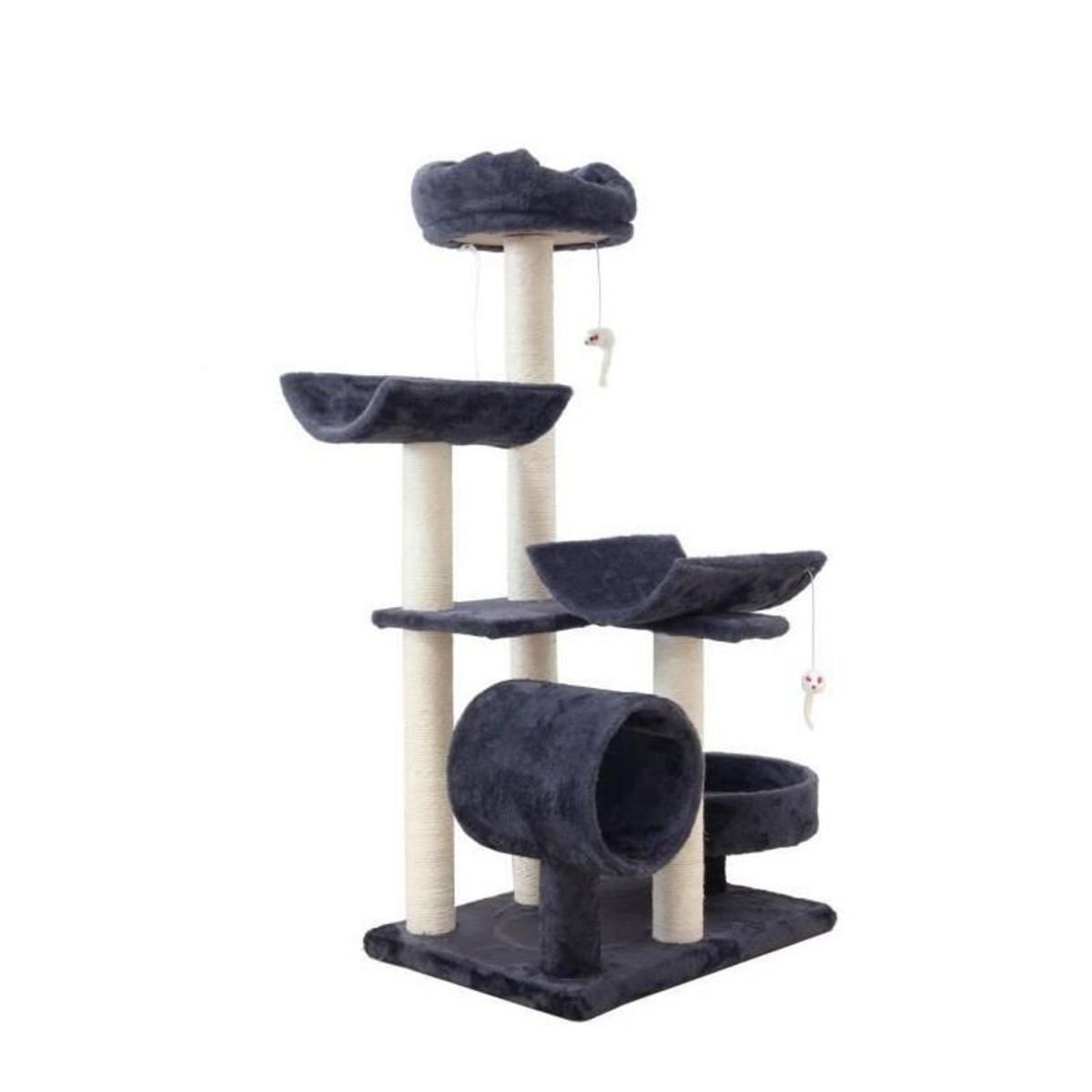 GENERIQUE Arbre a chat GARFIELD - 55x40x116 cm Gris