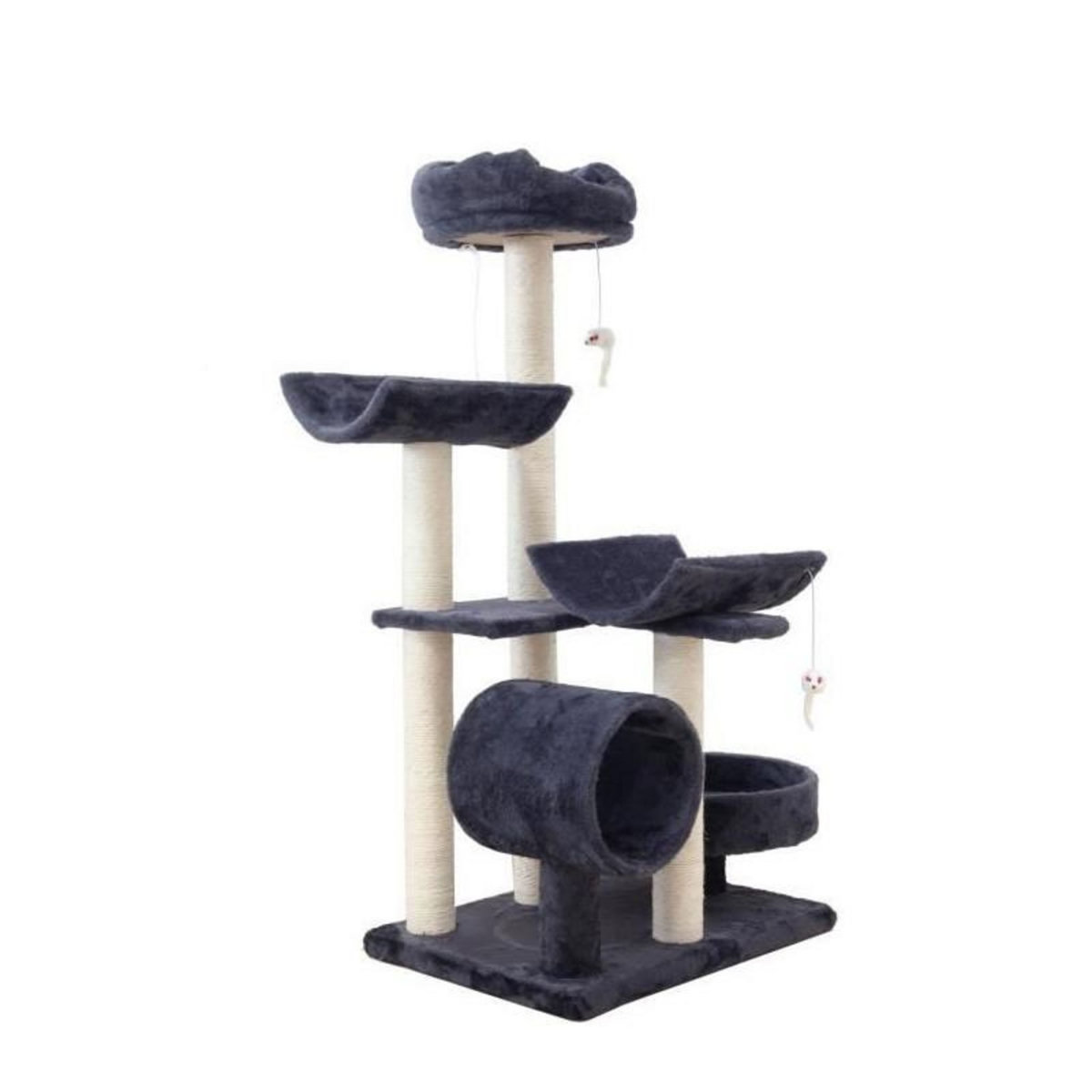 GENERIQUE Arbre a chat GARFIELD - 55x40x116 cm Gris