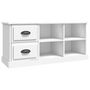 Voir la diapositive 2 : VIDAXL Meuble TV blanc 102x35,5x47,5 cm bois d'ingenierie