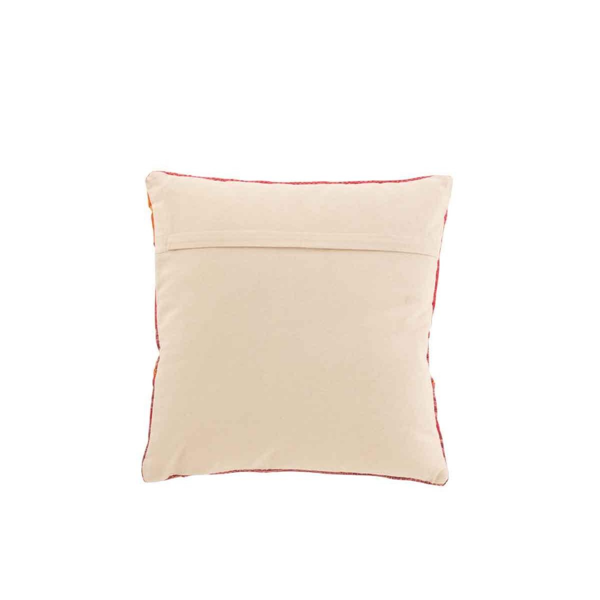 Voir la diapositive 2 : J-LINE Coussin déco  joyeux ethnic  45x45cm rose & violet