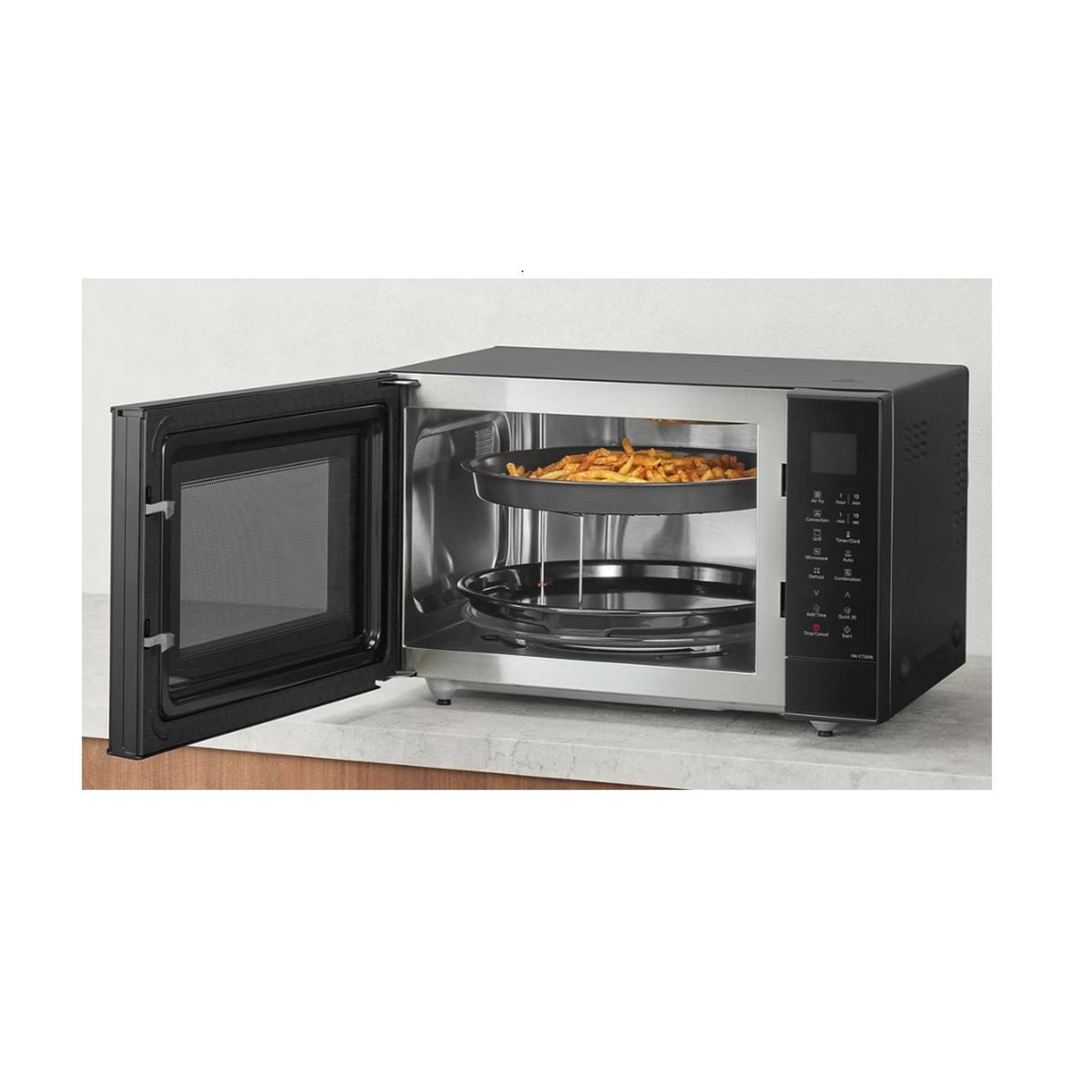 Voir la diapositive 3 : PANASONIC Micro-ondes grill 27l 1000w noir - nn-ct56rbepg