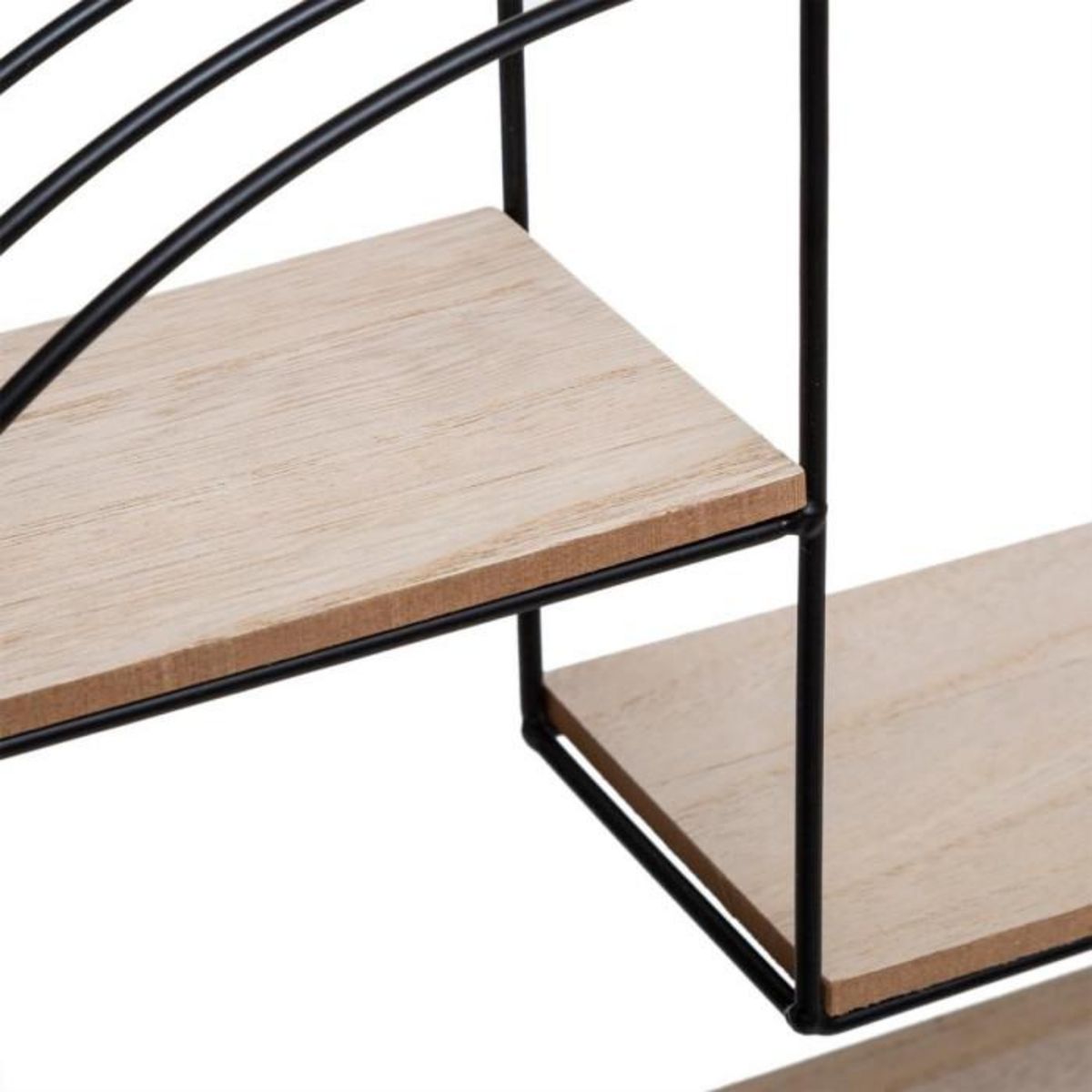 ATMOSPHERA Étagère Murale 4 Niveaux  Palmer  39cm Noir