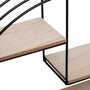 Voir la diapositive 4 : ATMOSPHERA Étagère Murale 4 Niveaux  Palmer  39cm Noir