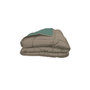Voir la diapositive 3 : POYET MOTTE POYET MOTTE Couette Microfibre 400g/m2 CALGARY - 220 x 240 cm - Gris galet et Vert lac