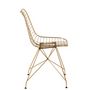 Voir la diapositive 3 : Paris Prix Chaise Design en Métal  Charlotte  84cm Or