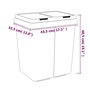Voir la diapositive 6 : VIDAXL Poubelle double blanc 2x25 L
