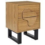 The Home Deco Factory Table de chevet 2 tiroirs