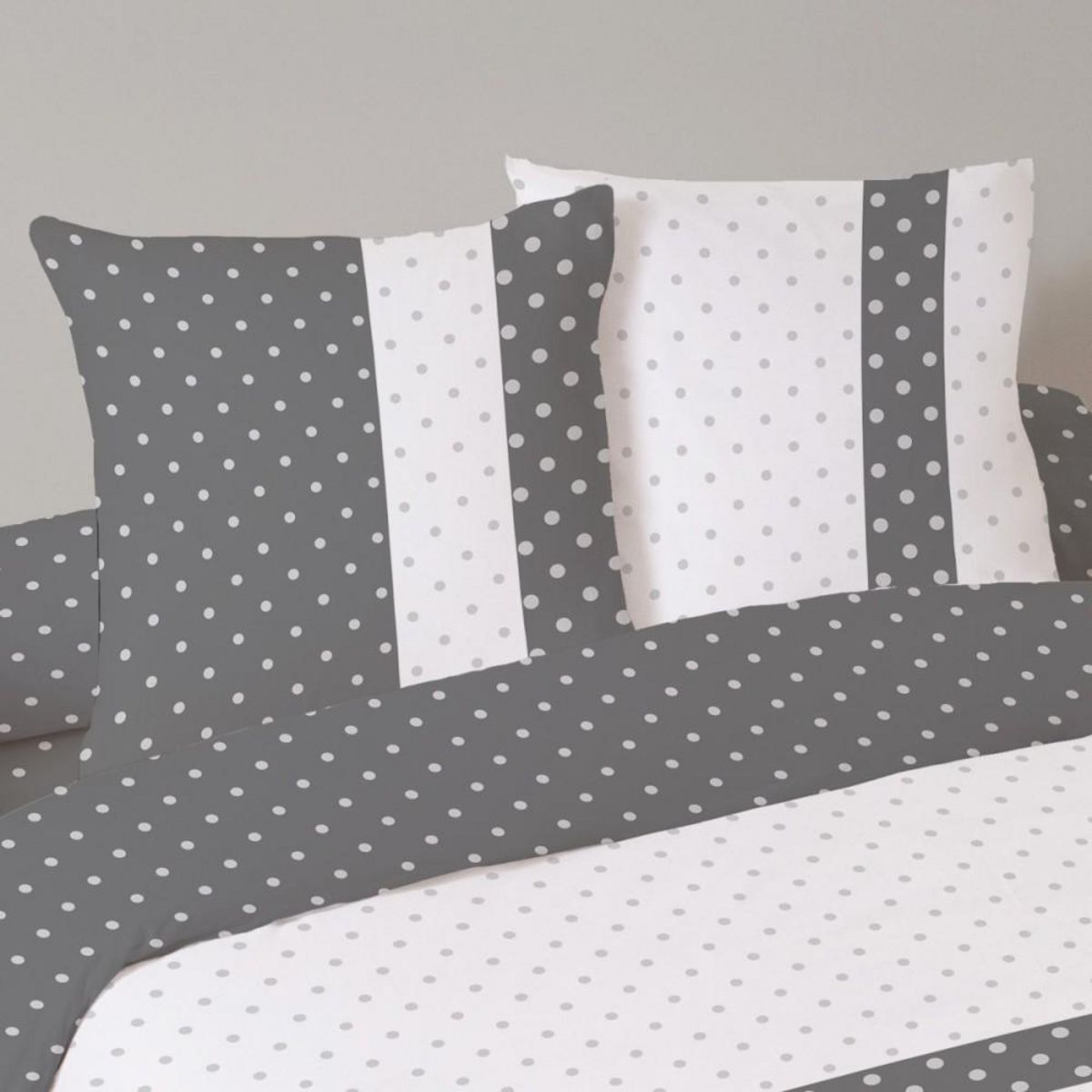 Dourev Housse de couette 240x220 CANDY DOTS + 2 taies 100% coton 57 fils
