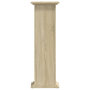 Voir la diapositive 5 : VIDAXL Support pour plantes chene sonoma 33x33x100cm bois d'ingenierie