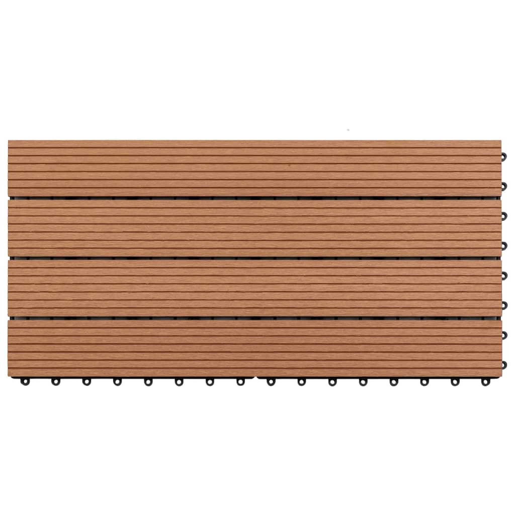 Voir la diapositive 4 : VIDAXL Dalles WPC 60x30 cm 6 pcs 1m^2 Marron
