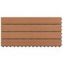 Voir la diapositive 4 : VIDAXL Dalles WPC 60x30 cm 6 pcs 1m^2 Marron