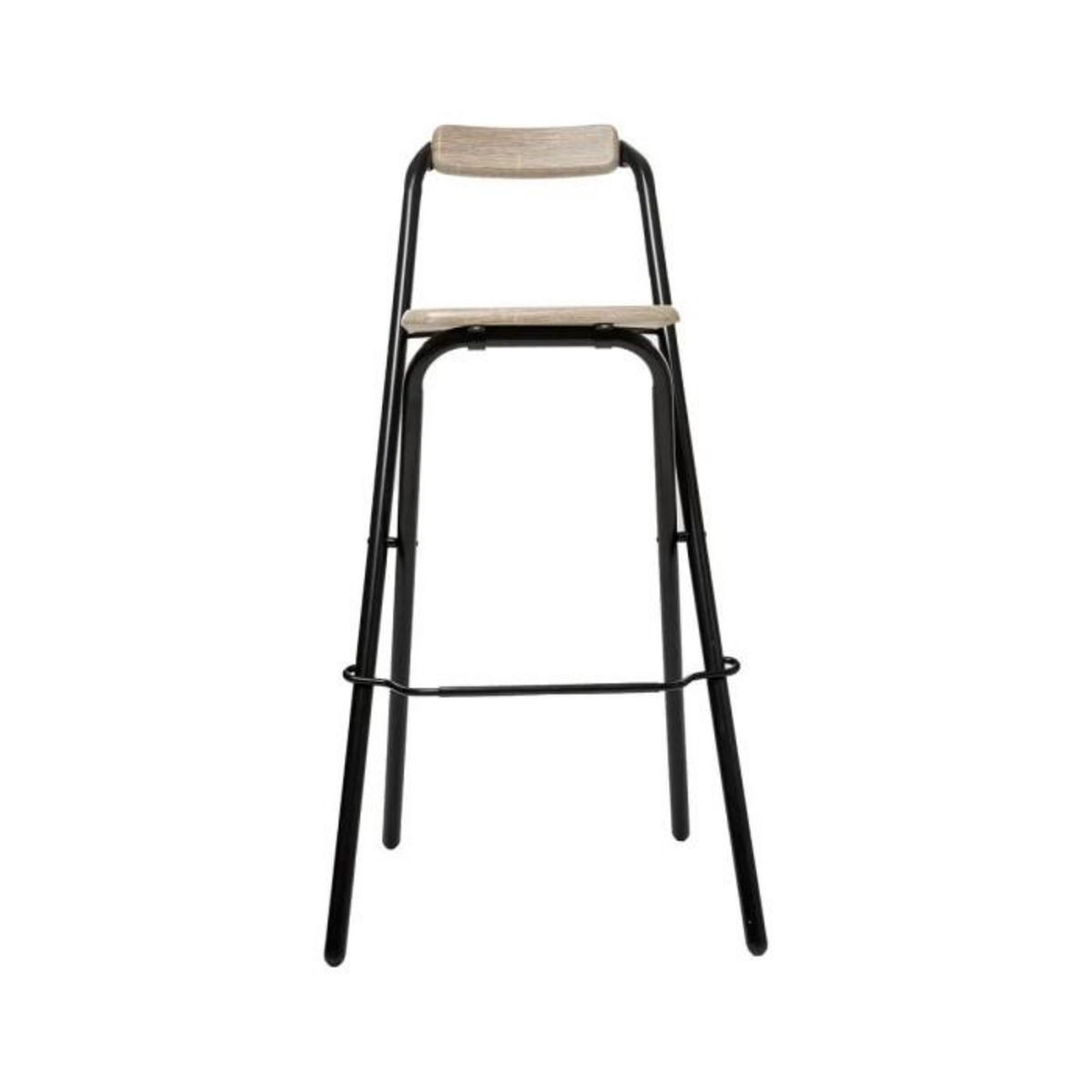 ATMOSPHERA Lot de 4 Tabourets de Bar  Louna  Naturel Trend