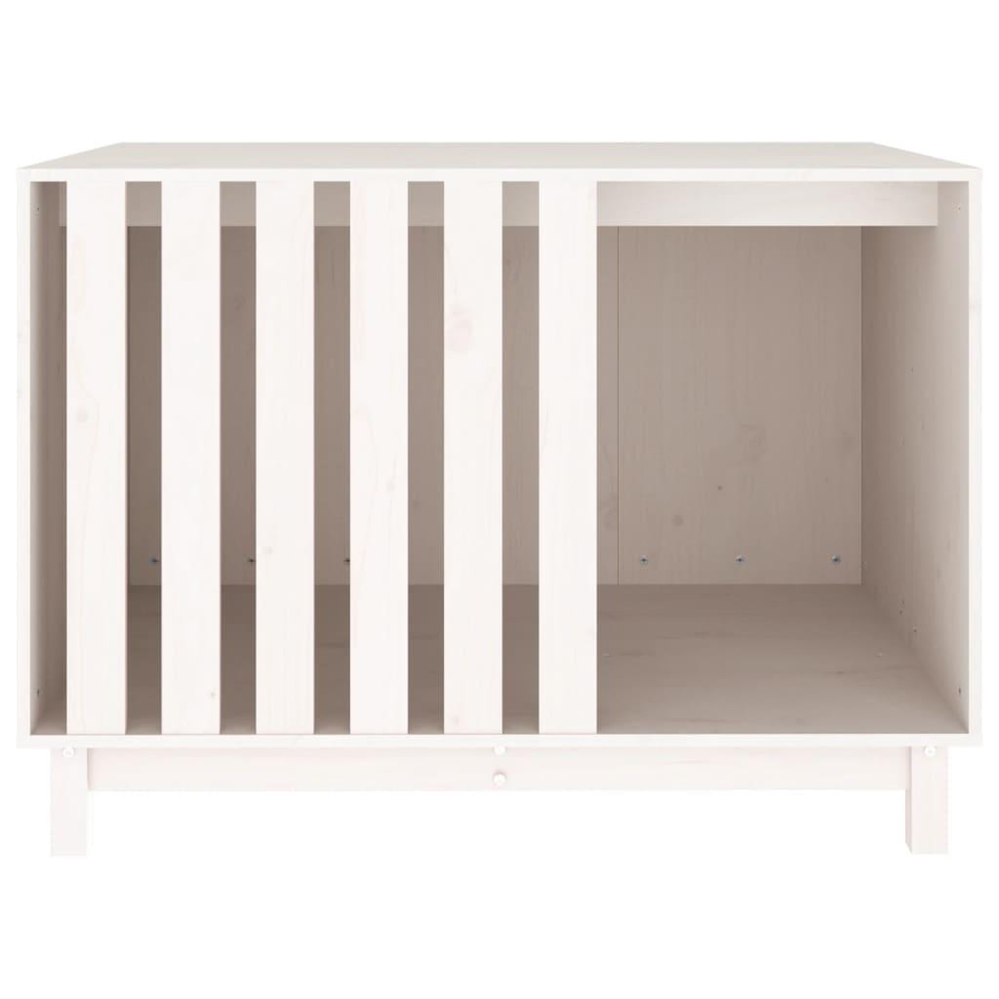 Voir la diapositive 5 : VIDAXL Niche pour chien Blanc 100x70x72 cm Bois de pin massif