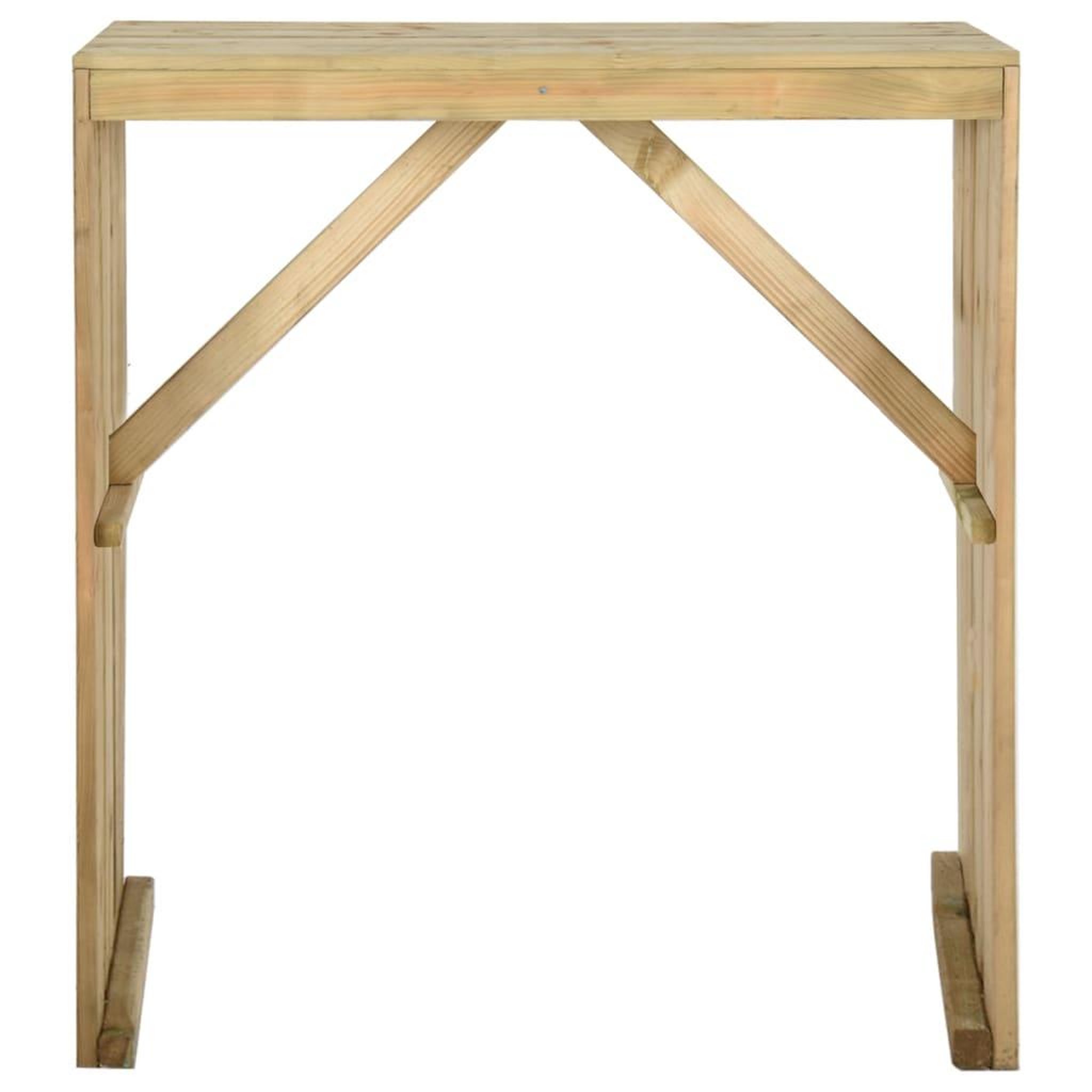 Voir la diapositive 2 : VIDAXL Table de bar 100x60x110 cm bois de pin impregne