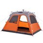 Voir la diapositive 5 : VIDAXL Tente familiale dome 6 personnes gris orange liberation rapide