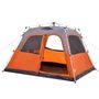 Voir la diapositive 5 : VIDAXL Tente familiale dome 6 personnes gris orange liberation rapide