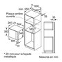 Voir la diapositive 6 : BOSCH Micro-ondes + grill encastrable - BOSCH - SER4 BEL523MS0 - Inox - 20 l - 800 W - 8 programmes auto - 38,2 x 59,4 x 31, 7 cm