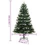 Voir la diapositive 6 : VIDAXL Sapin de Noël artificiel a charnieres avec neige floquee 150 cm