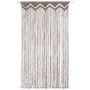 Voir la diapositive 2 : VIDAXL Rideau en macrame Taupe 140x240 cm Coton