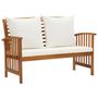 Voir la diapositive 3 : VIDAXL Salon de jardin 3 pcs avec coussins Bois d'acacia massif
