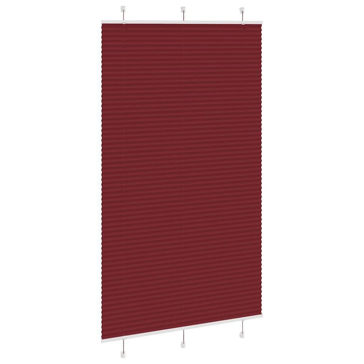 VIDAXL Store plisse rouge bordeaux 120x200 cm largeur du tissu 119,4cm