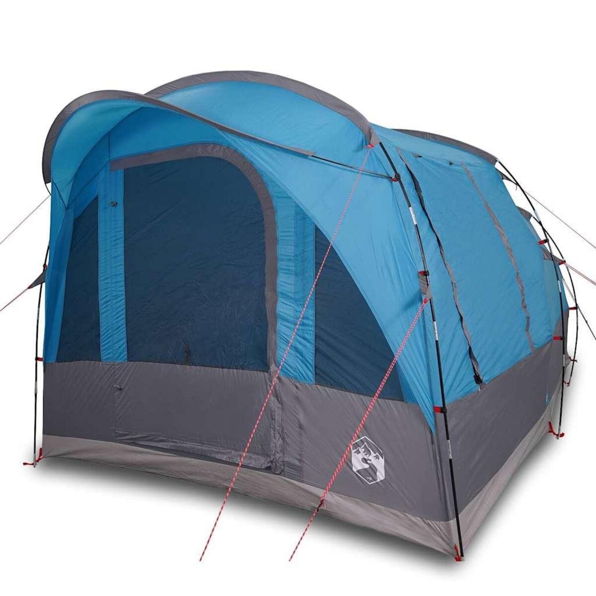 VIDAXL Tente de camping tunnel 3 personnes bleu impermeable
