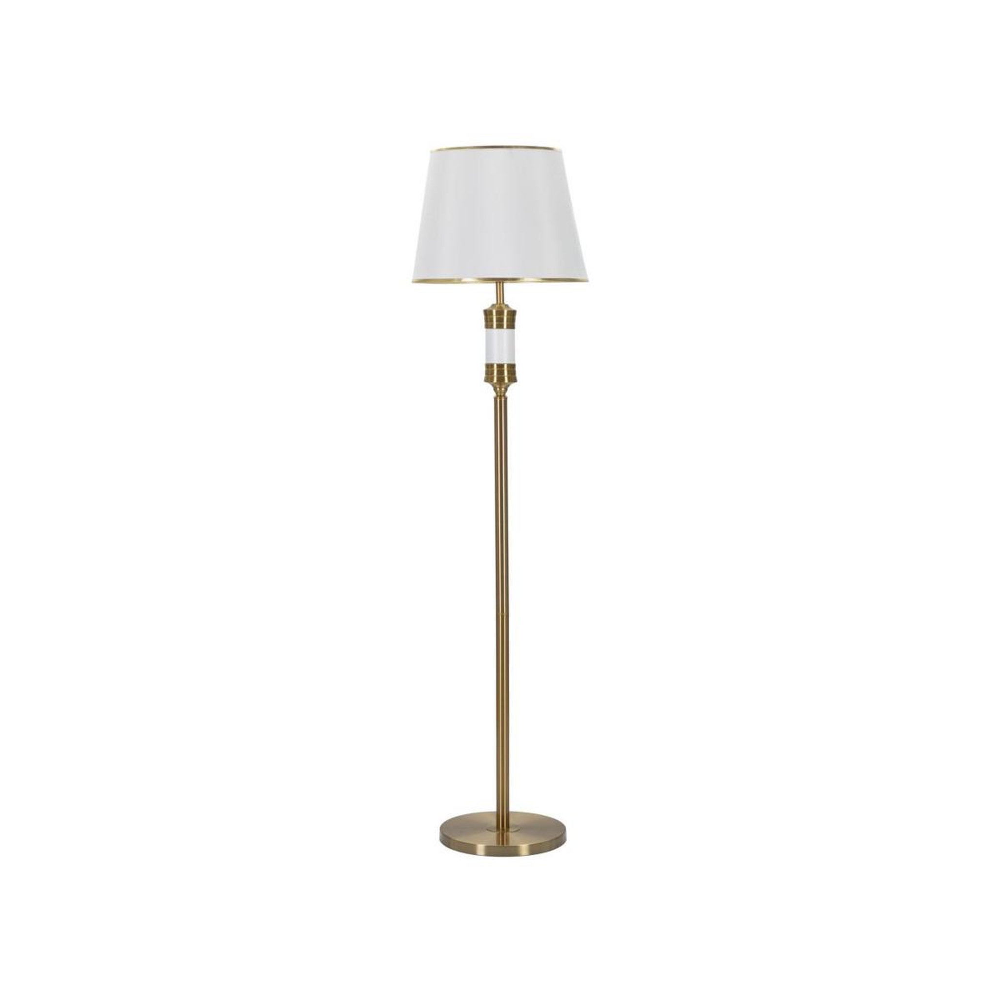 Paris Prix Lampadaire en métal  whity  160cm blanc & or
