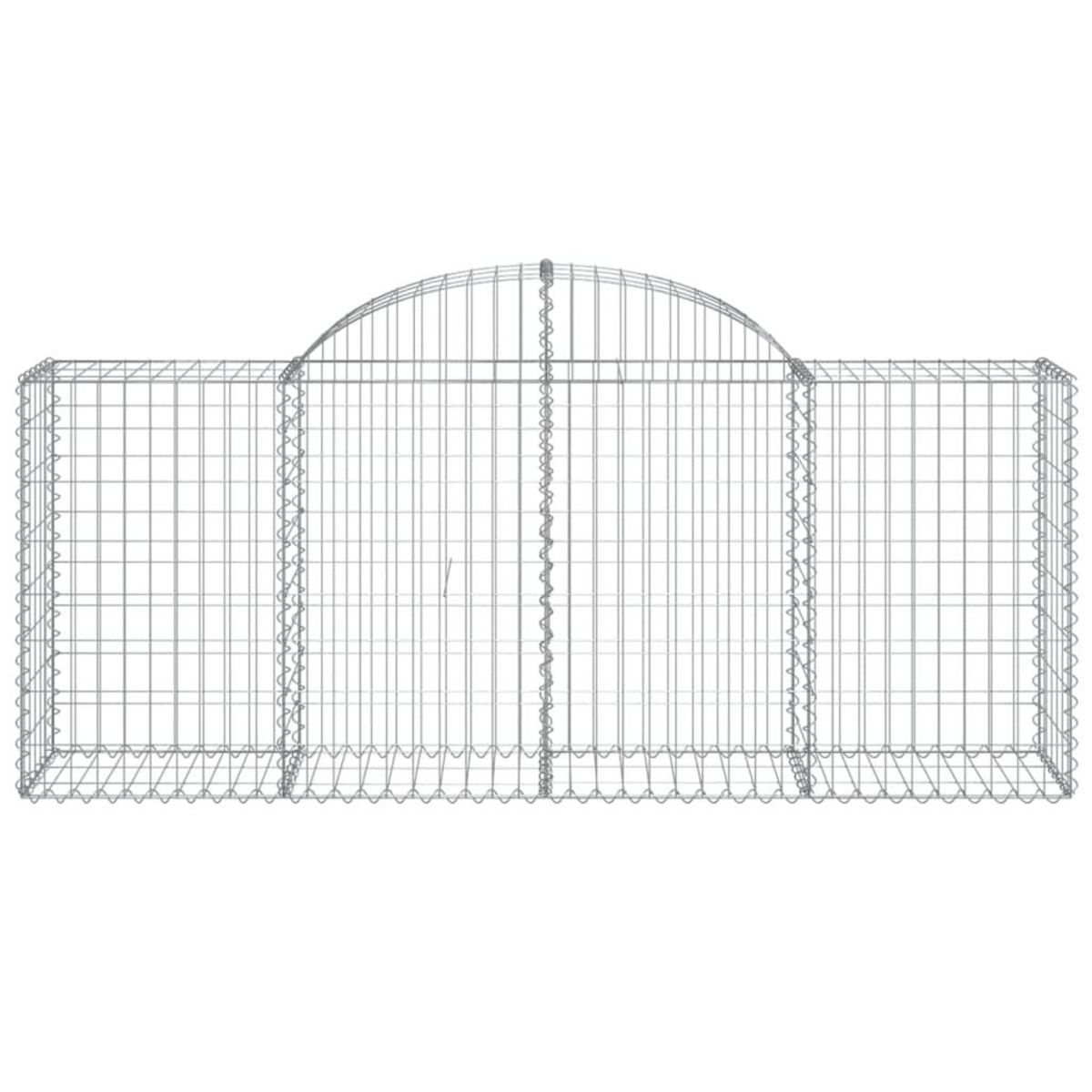 VIDAXL Paniers a gabions arques 13 pcs 200x50x80/100 cm Fer galvanise