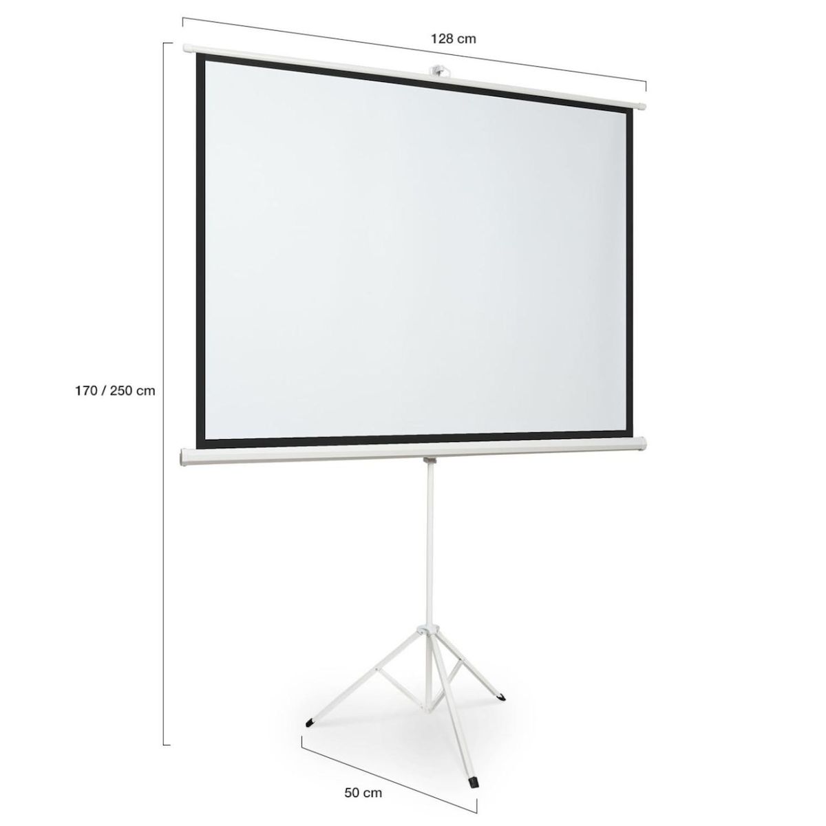 ID MARKET Ecran de projection 84 pouces avec support trépied hauteur réglable