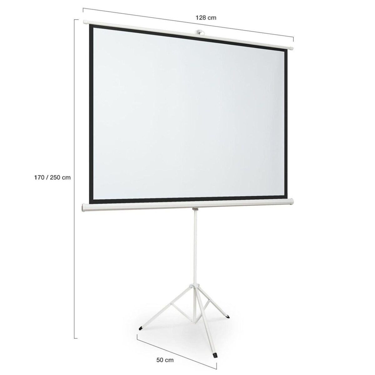 ID MARKET Ecran de projection 84 pouces avec support trépied hauteur réglable