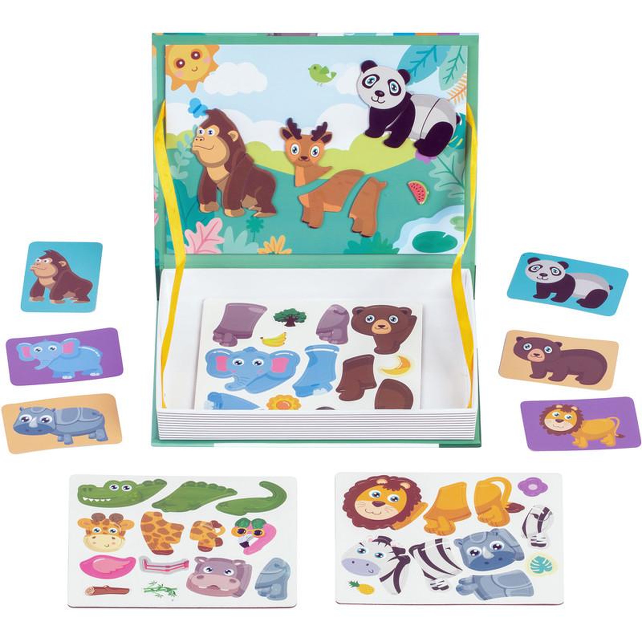 Voir la diapositive 2 : LIVRE MAGNETIQUE ANIMAUX 47PCS DIY63004