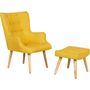Voir la diapositive 1 : Habitat et Jardin Fauteuil style scandinave en tissu  Odense  - 1 place - Jaune
