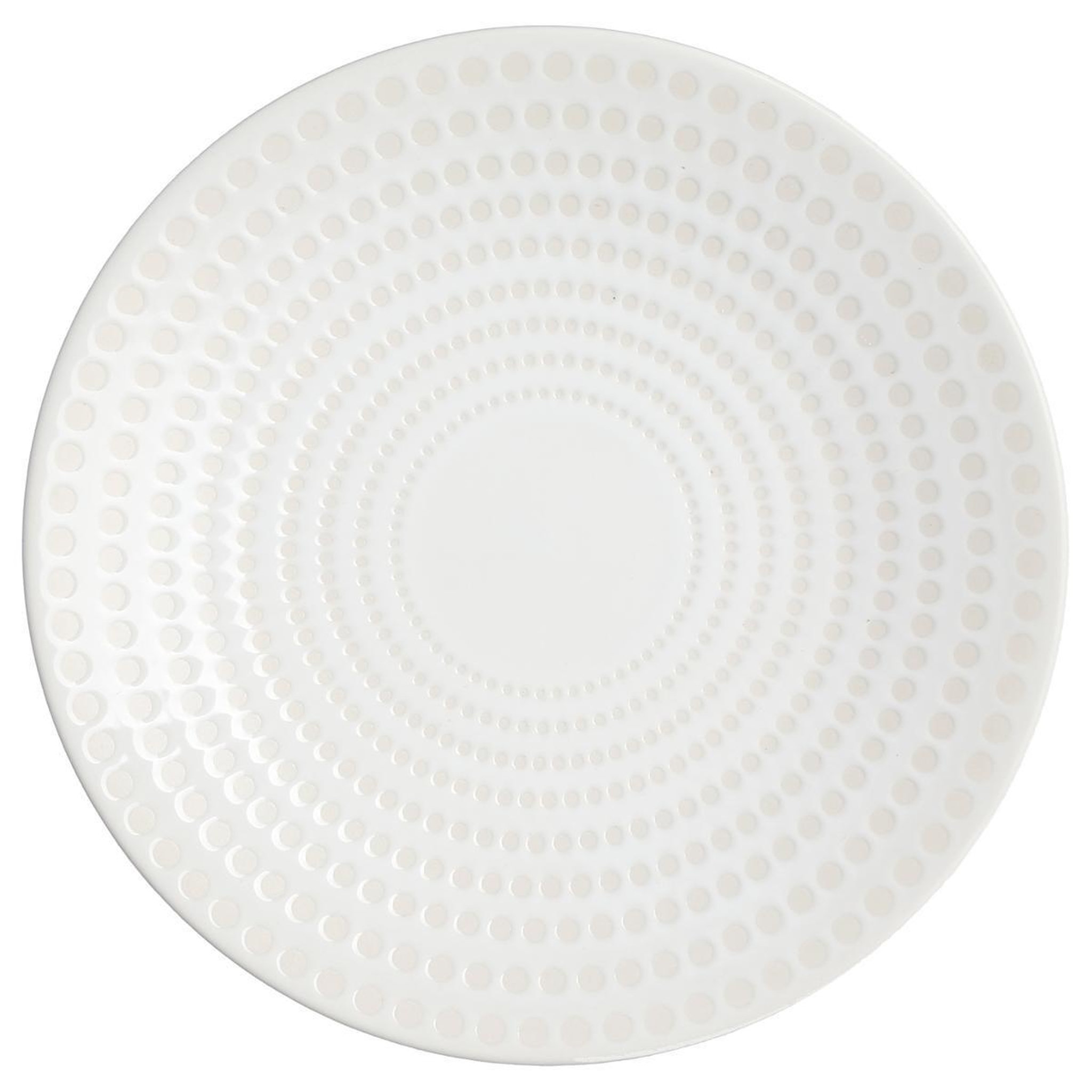 SECRET DE GOURMET Lot de 6 Assiettes à Dessert  Galaxie  21cm Blanc
