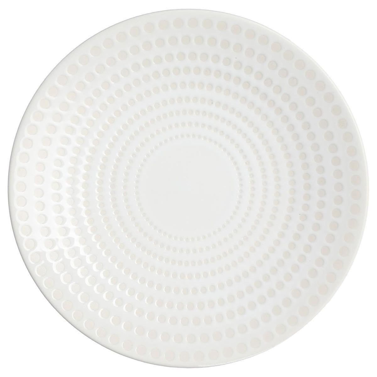 SECRET DE GOURMET Lot de 6 Assiettes à Dessert  Galaxie  21cm Blanc