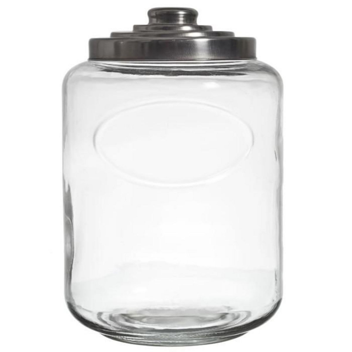 Paris Prix Bocal à Biscuits  Couvercle Métal  6L Transparent